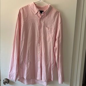 GAP Men's Light Pink Casual Button-Down Shirt